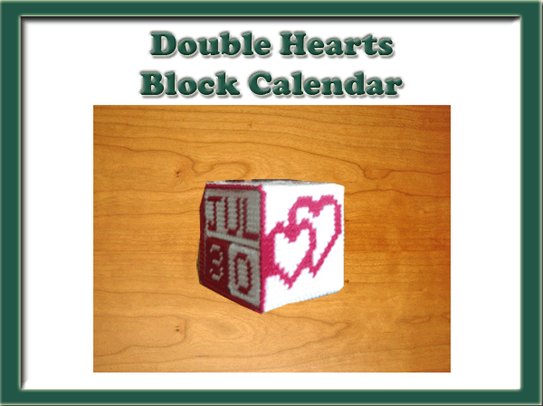 Double Hearts Block Calendar
