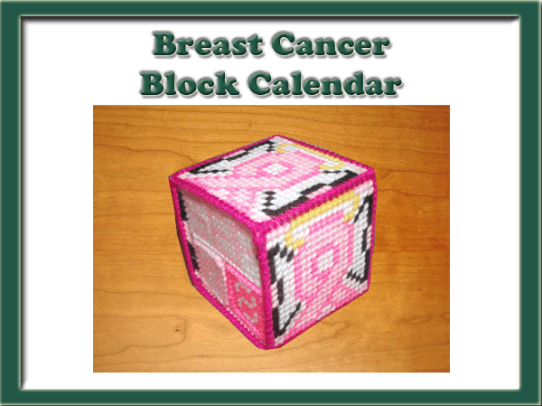 Breast Cancer Block Calendar