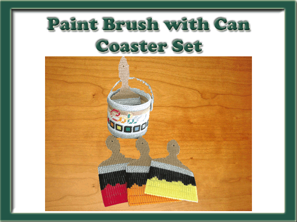Paint Can and Paint Brush Coasters