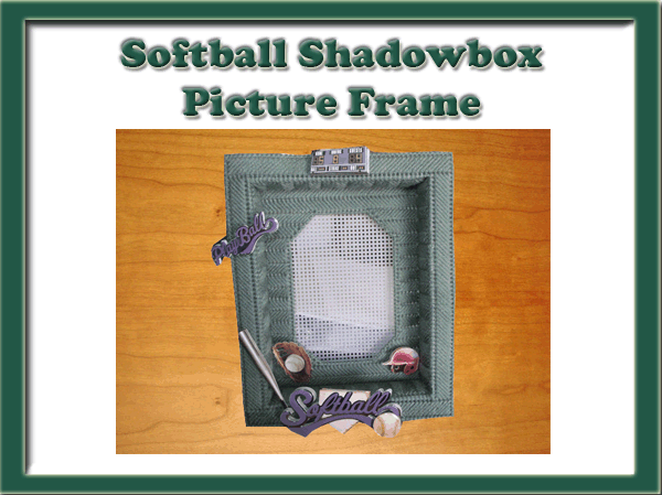 Softball Shadowbox Frame