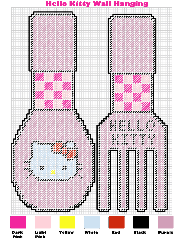 Hello Kitty Wall Hanging Pattern